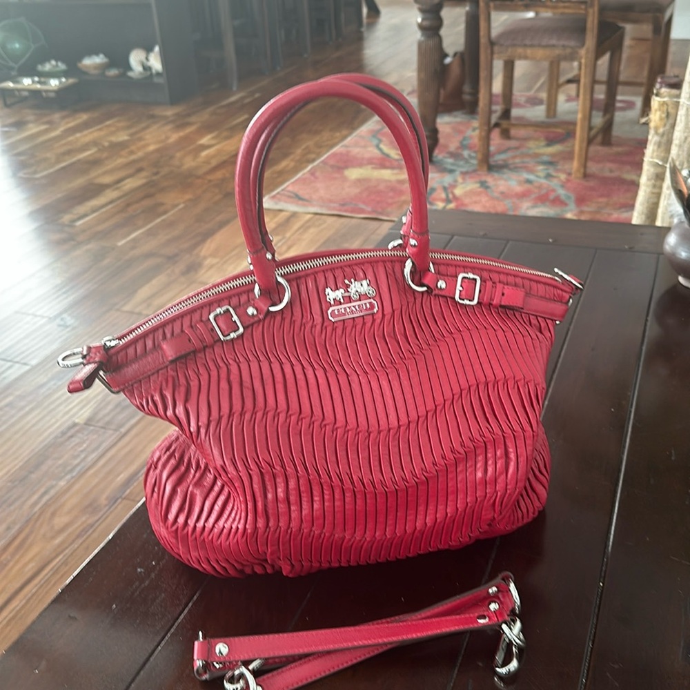 Coach Sophia Madison bag in Red